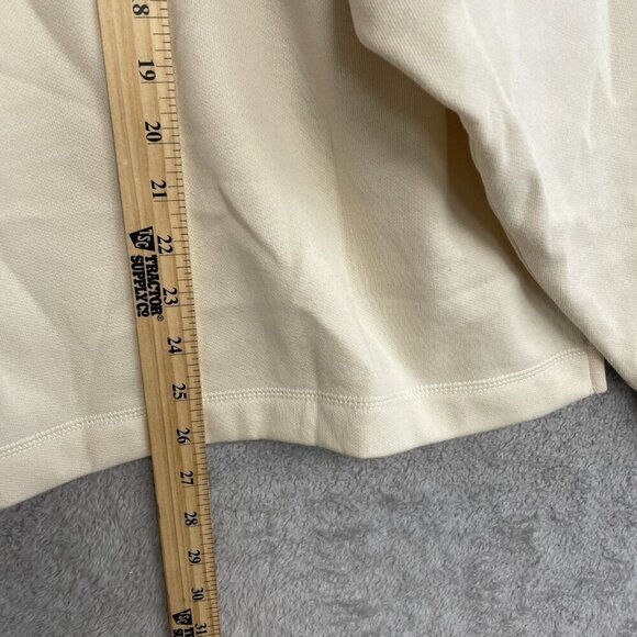 NEW Puma Women's XL Cream Crewneck Sweatshirt Cotton Blend - Picture 4 of 9